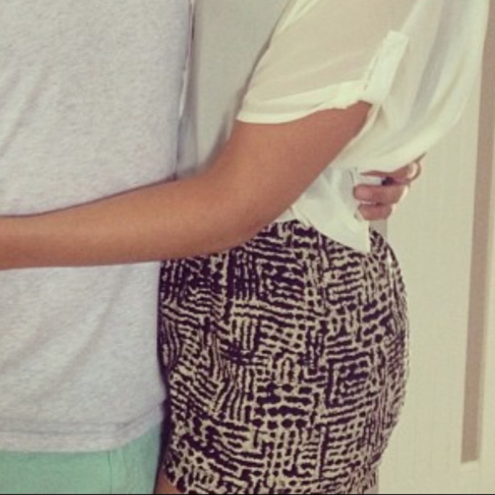 Love Culture Breezy Tan/Black Printed Shorts